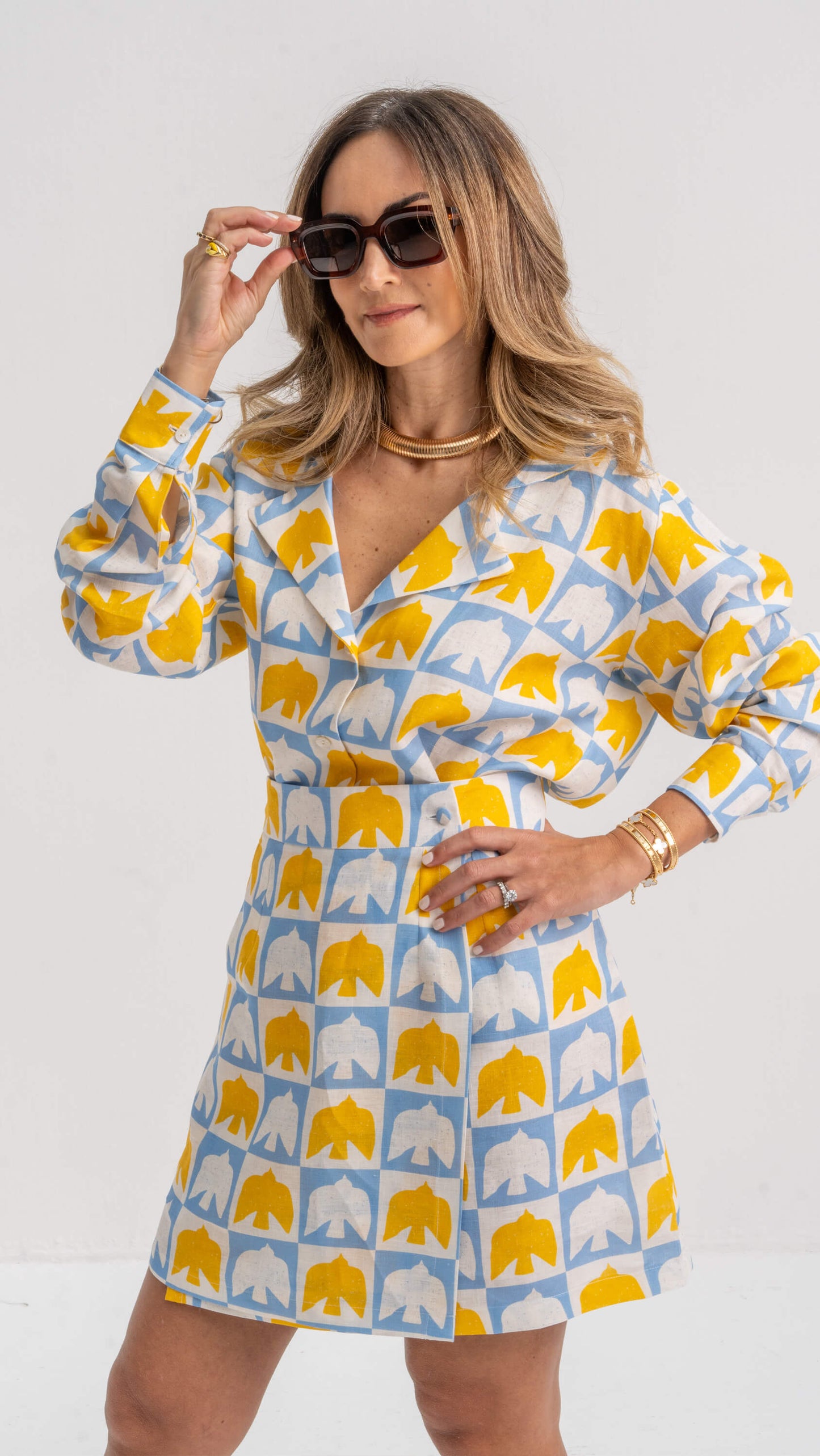 Dove Skirt and Shirt Set