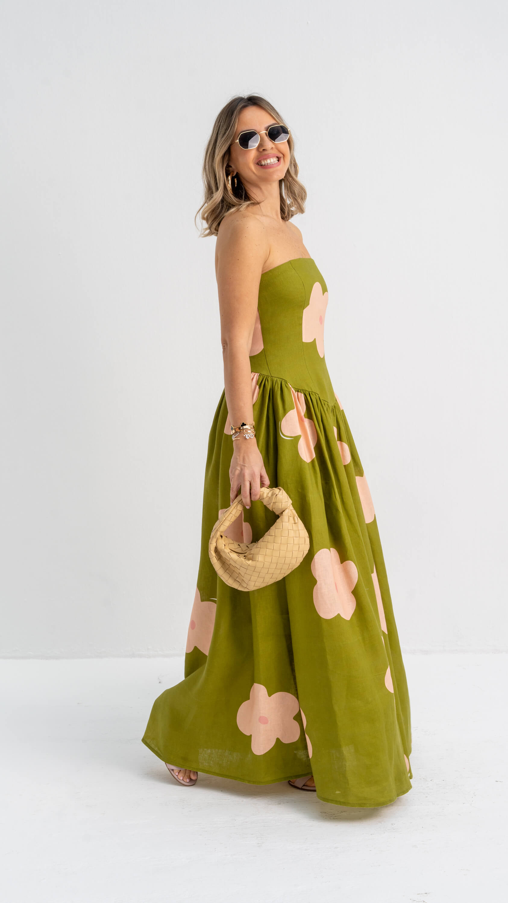 Petal Paradise strapless dress Flair Petal Paradise strapless dress Flair
