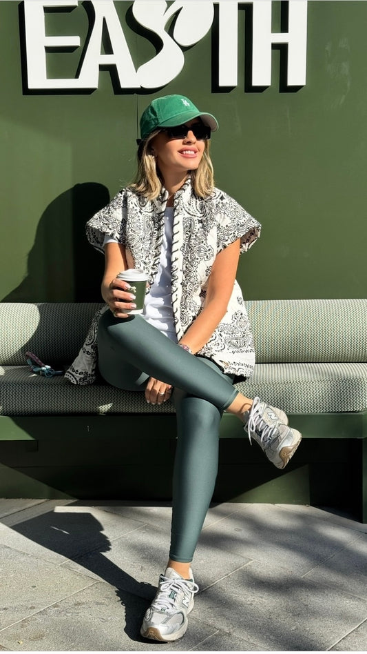Black & White bandana vest