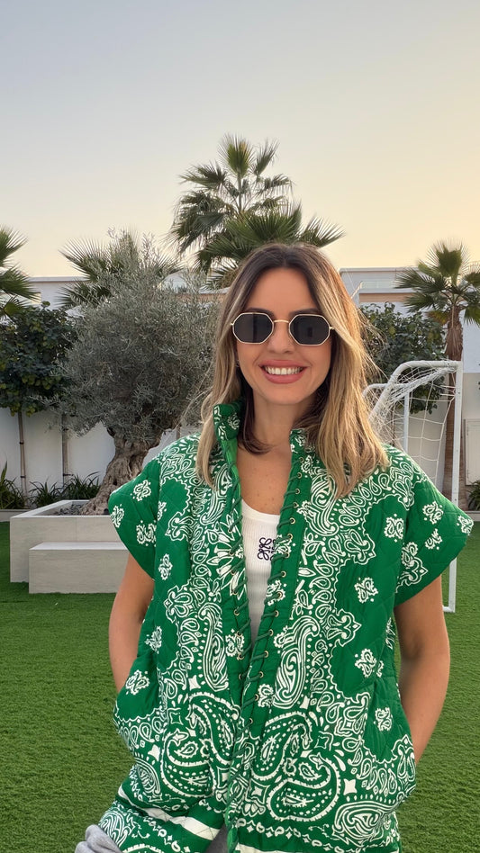 Green Bandana Vest