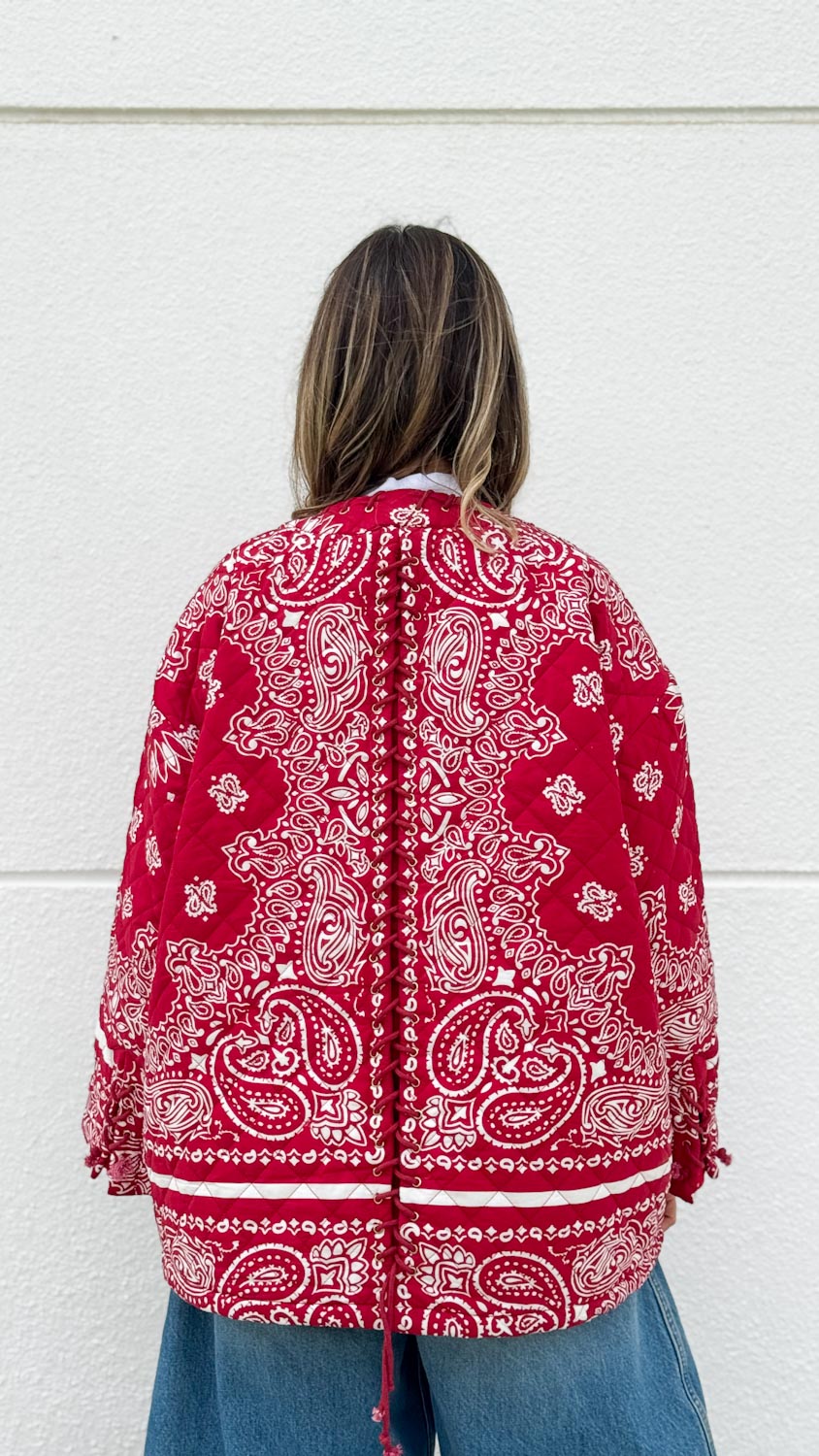 Red Bandana Paisley Jacket