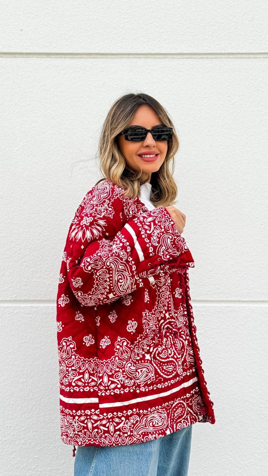 Red Bandana Paisley Jacket