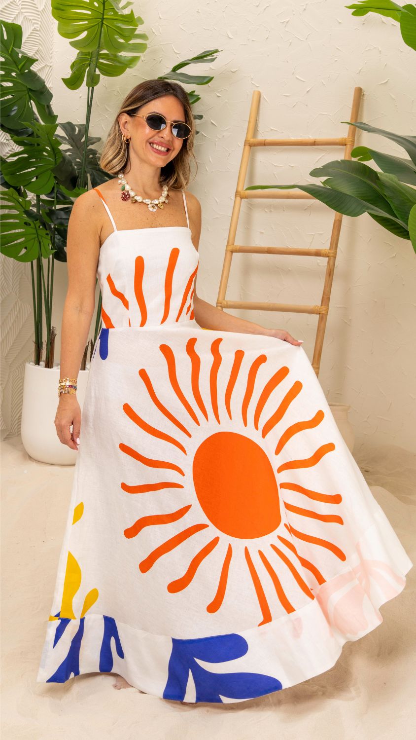 Heart of the Sun Flowy Dress