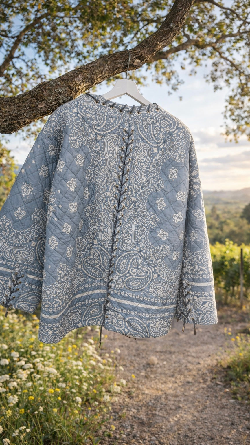 Greyish Blueish Bandana Jacket