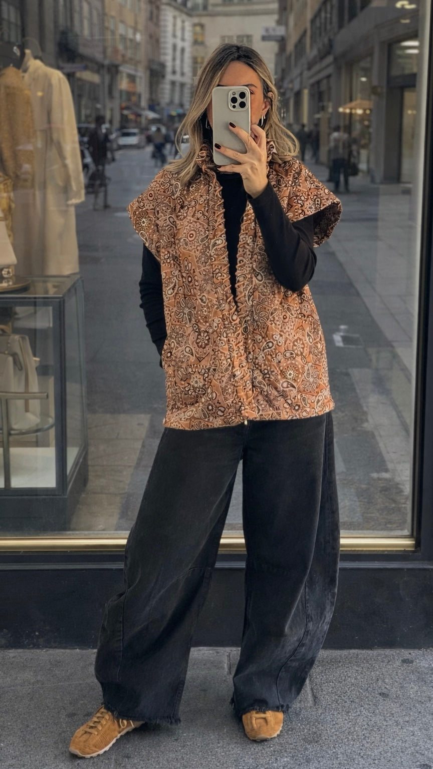 Macchiato Bandana Print Vest