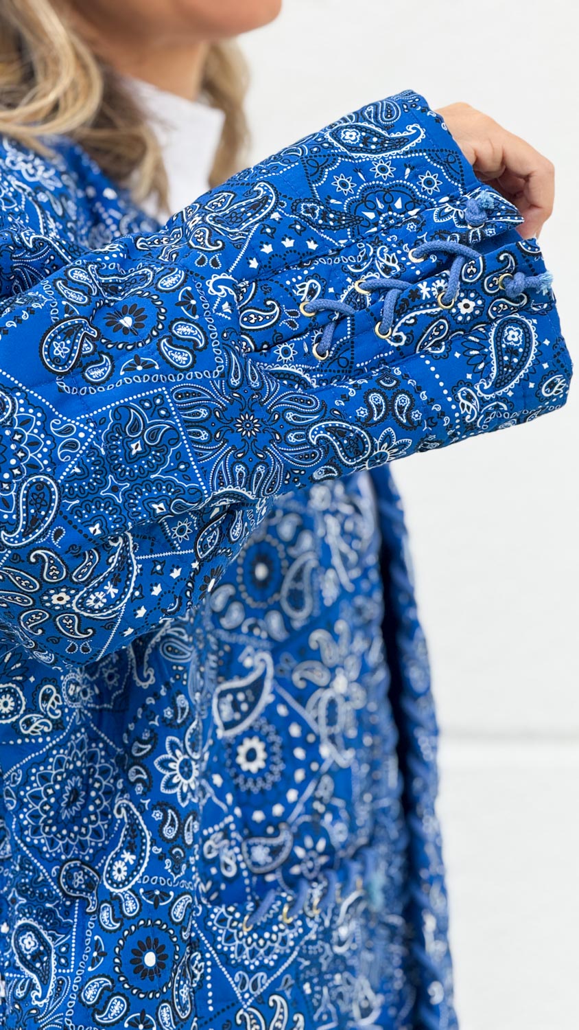 Blue Bandana Paisley Jacket