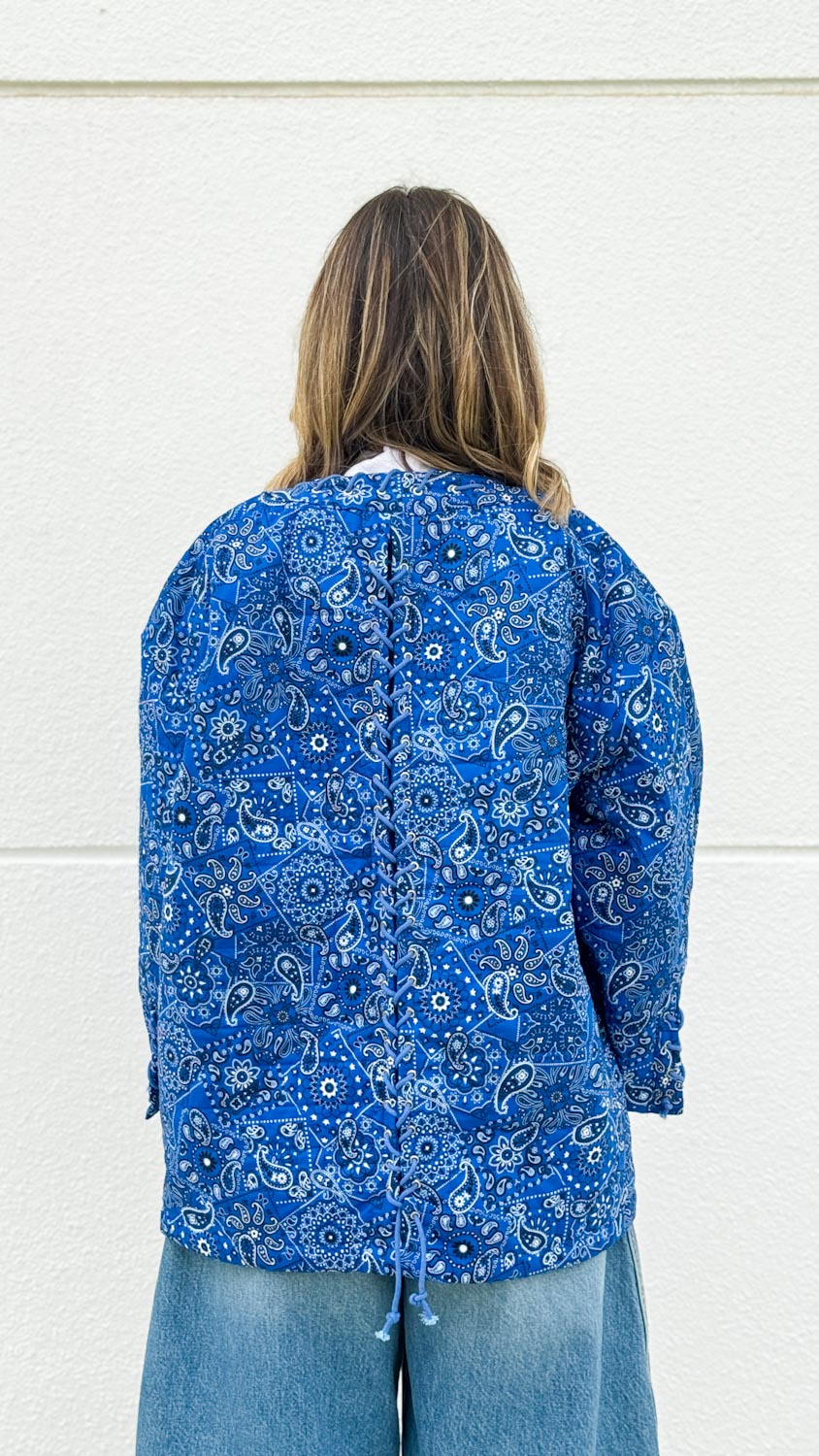 Blue Bandana Paisley Jacket