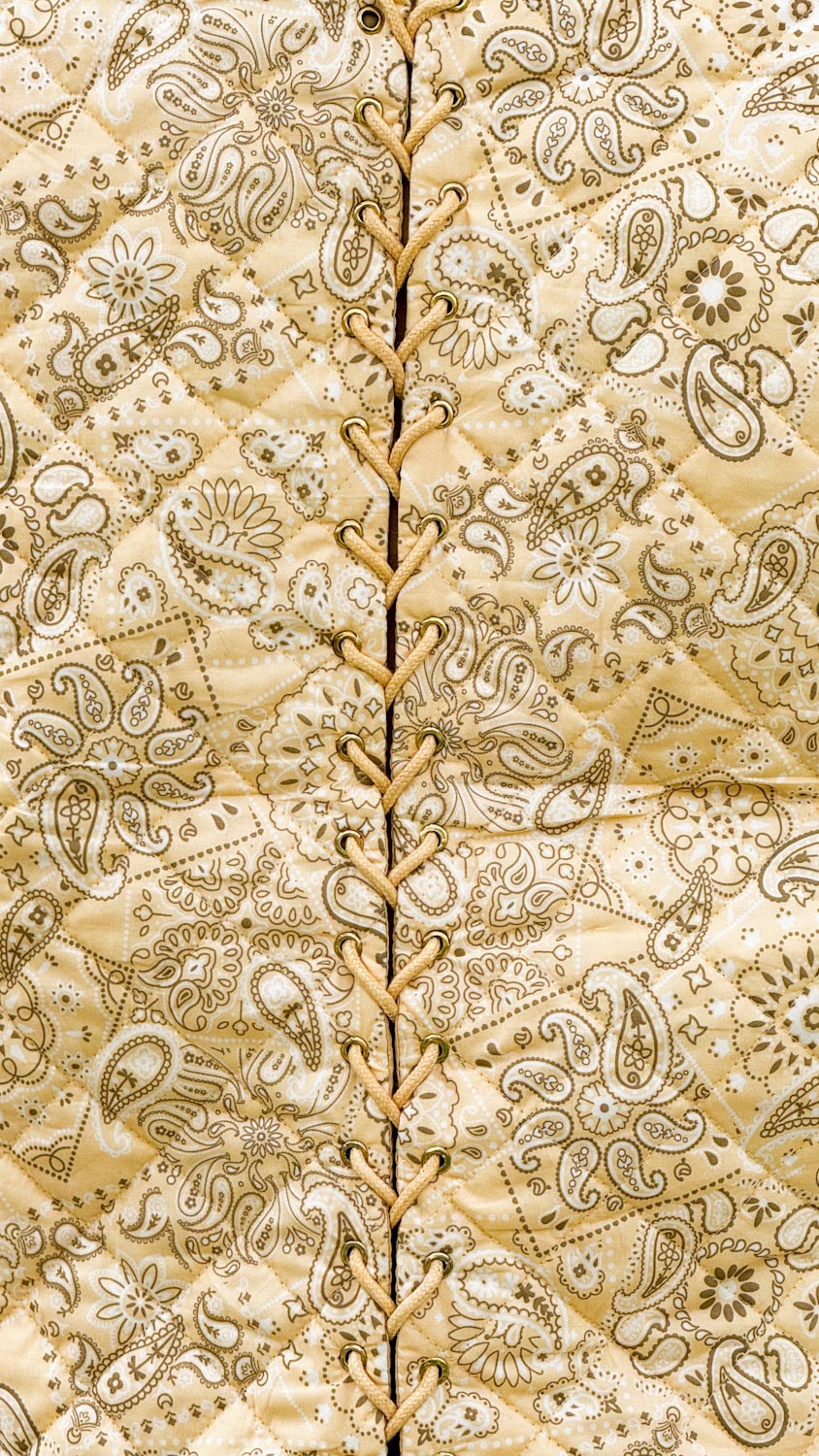 Butter yellow bandana paisley Jacket