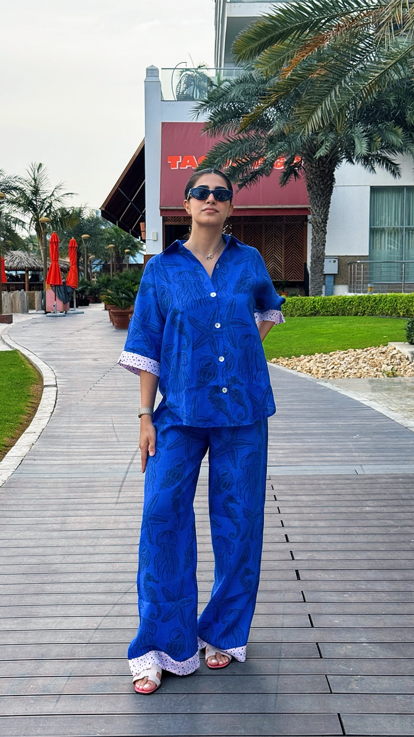 Riviera Blues Shirt & Pants set